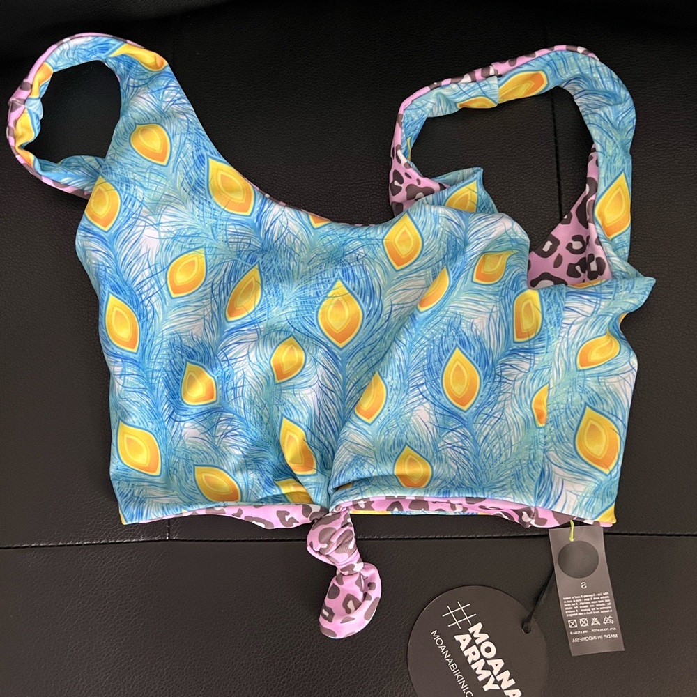 Moana Bikini Peacock Reversible Top